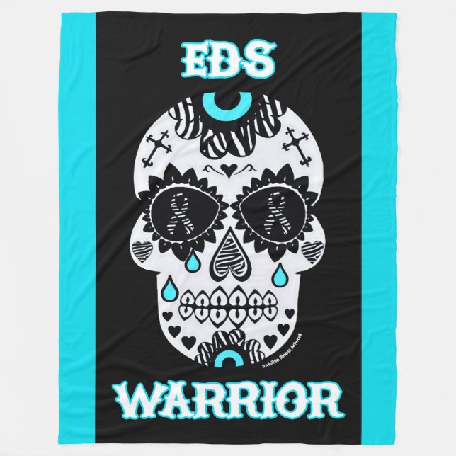 Warrior/Sugar skalle...EDS Fleece Blanket (Framsidan)