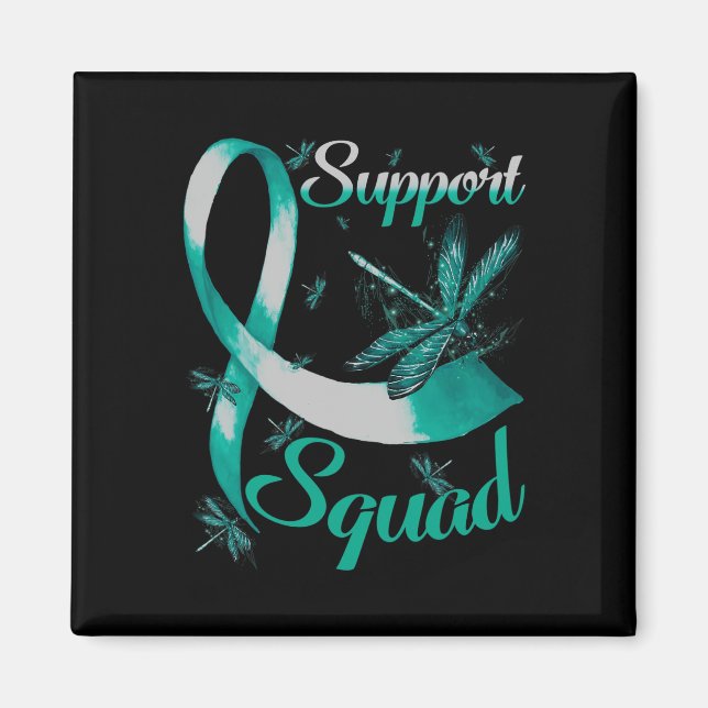 Warrior Support Squad Dragonfly Polycystic Nidney Magnet (Framsidan)