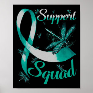 Warrior Support Squad Dragonfly Polycystic Nidney Poster