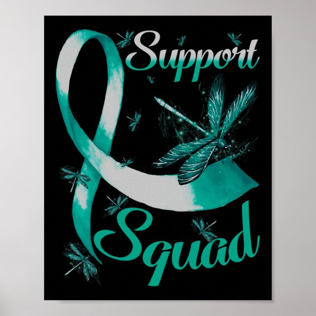 Warrior Support Squad Dragonfly Polycystic Nidney Poster (Framsidan)