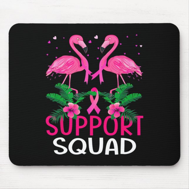 Warrior Support Squad Flamingo Breast Cancer Medve Musmatta (Framsidan)