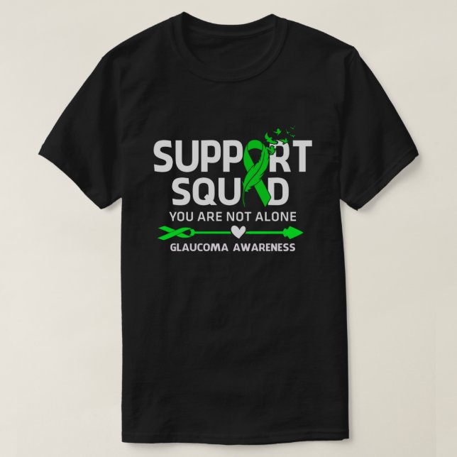 Warrior Support Squad Glaucoma Awareness Feather T Shirt (Design framsida)
