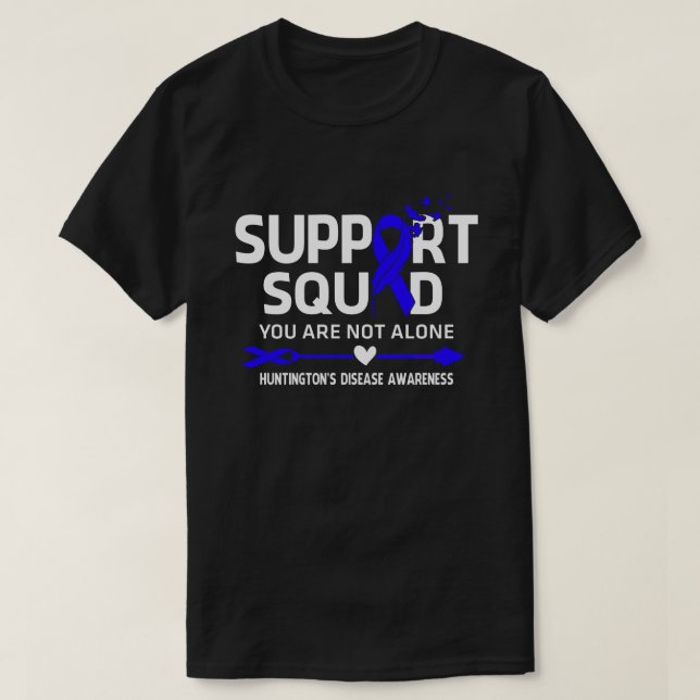 Warrior Support Squad Huntington's Disease Awarene T Shirt (Design framsida)