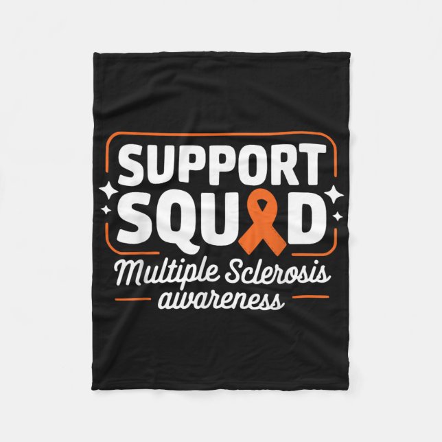 Warrior Support Squad Många Sclerosis Awa Fleecefilt (Framsidan)