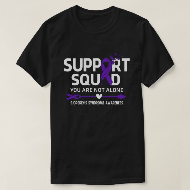 Warrior Support Squad Sjorgren's Syndrome Awarenes T Shirt (Design framsida)