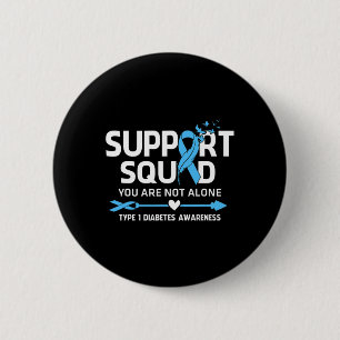 Warrior Support Squad Typ 1 Diabetes Medvetenhet F Knapp