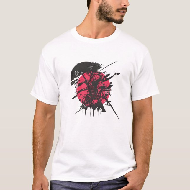 "Warrior T-Shirt for Men – Fearless Graphic Tee  (Framsida)