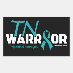 WARRIOR...TN REKTANGULÄRT KLISTERMÄRKE