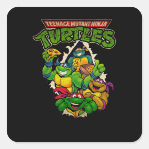 Warrior Turtle Fyrkantigt Klistermärke