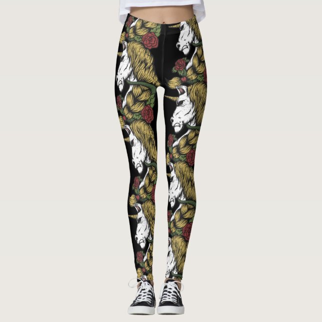 Warrior Unicorn Party Leggings (Framsida)