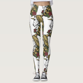 Warrior Unicorn white Leggings