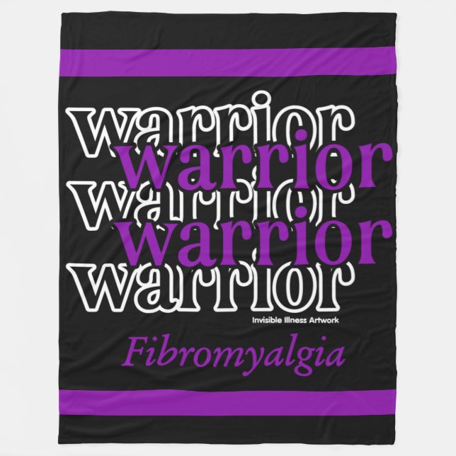 Warrior/Upprepad...Fibro Fleecefilt (Framsidan)