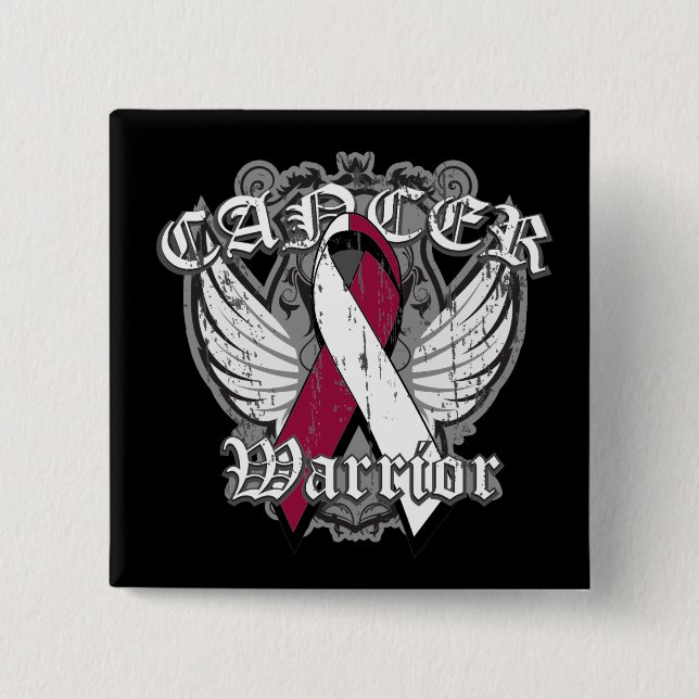 Warrior Vintage Vingar - Head Nacke Cancer Knapp (Framsida)