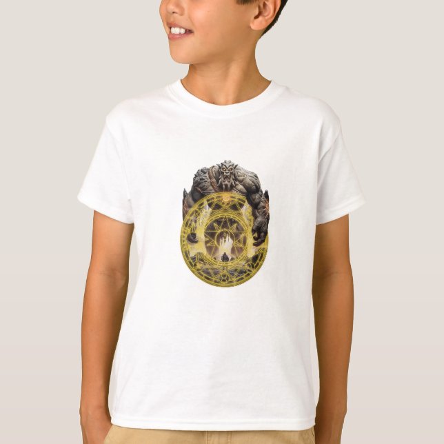 Warrior vs Beast T Shirt (Framsida)
