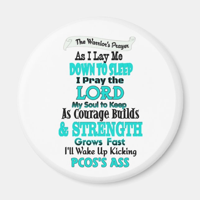 Warriors bön.. PCOS Magnet (Framsidan)