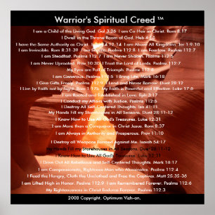Warriors Creed (krigare) Poster