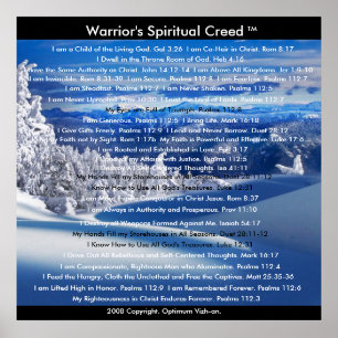 Warriors Creed (krigare) Poster