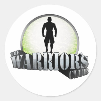Warrior's Klubb Sticker Runt Klistermärke