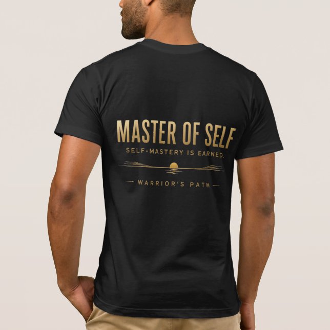 Warrior's Path Master of Self T-Shirt (Baksida)