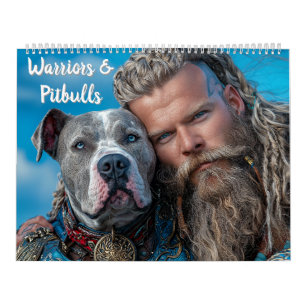 Warriors & Pitbull Hund Heroes Kalender