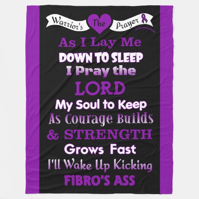 Warrior's Prayer...Fibro Fleecefilt (Framsidan)