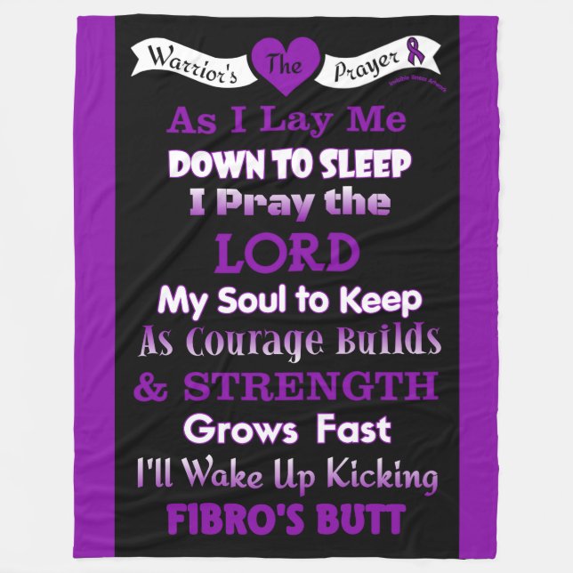 Warrior's Prayer...Fibro Fleecefilt (Framsidan)