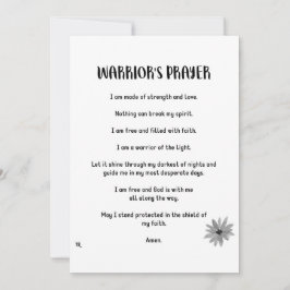 WARRIOR'S PRAYER JULKORT