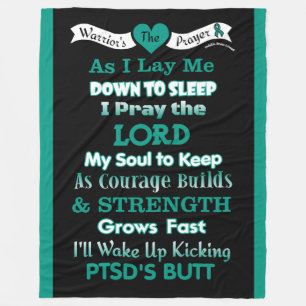 Warrior's Prayer...PTSD Fleecefilt