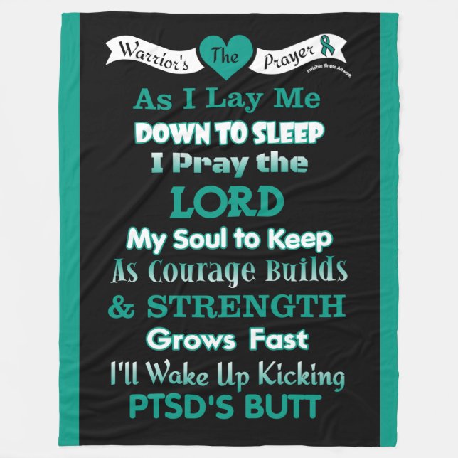 Warrior's Prayer...PTSD Fleecefilt (Framsidan)