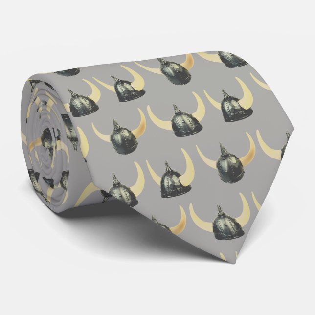 Warriors Vikings Helmet Mascot Football Necktie Slips (Rullad)