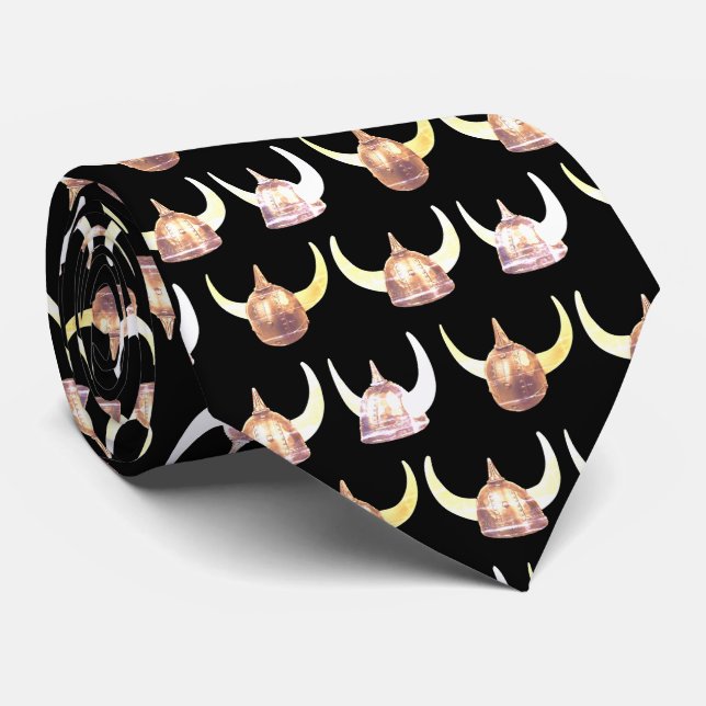 Warriors Vikings Helmet Mascot Football Necktie Slips (Rullad)