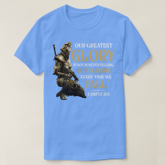 Warriorx27s Creed Confucius Quote T Shirt (Design framsida)