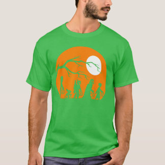 Wars Halloweentrick eller Bus Silhuett T Shirt