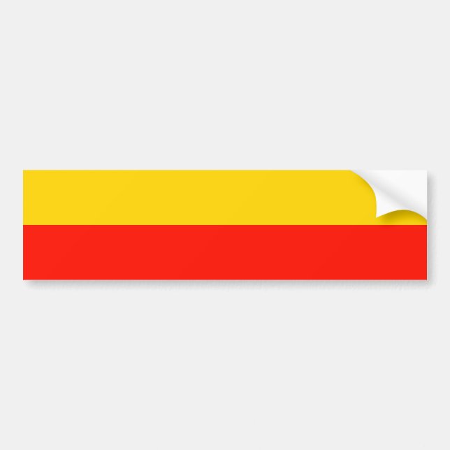 Warsaw Polen flagga Bildekal (Framsidan)