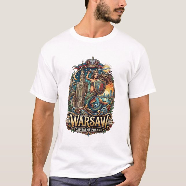 WARSAW, POLEN T SHIRT (Framsida)