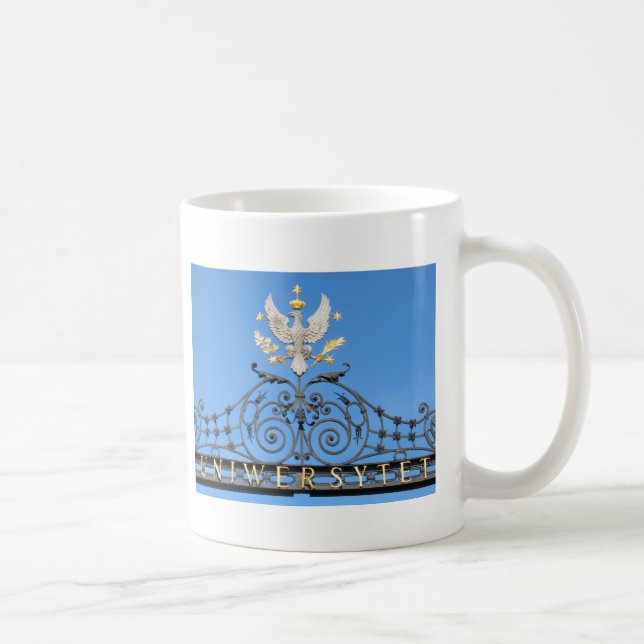 Warsaw universitetenvapensköld kaffemugg (Höger)