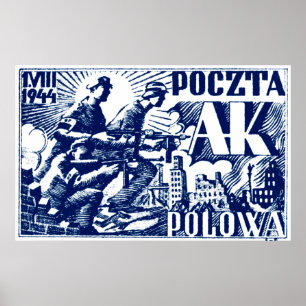Warsaw uppror 1944 poster