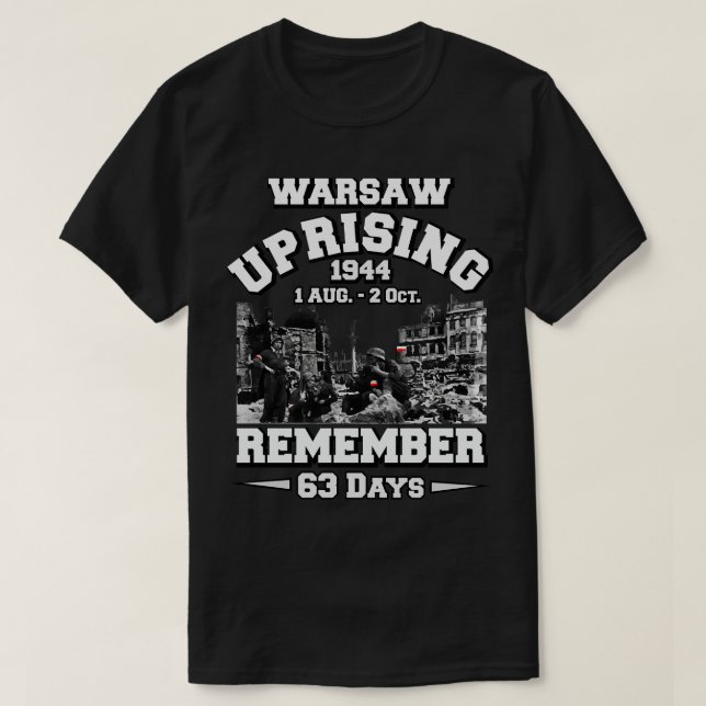 WARSAW UPRISING 1944 T SHIRT (Design framsida)