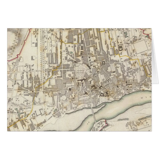 Warsaw Warszawa Hälsningskort (Framsidan Horizontal)