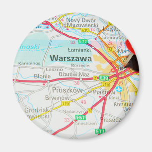 Warsaw Warszawa i Polen Magnet