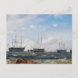 Warship out of Gothenburg 1861 Vykort