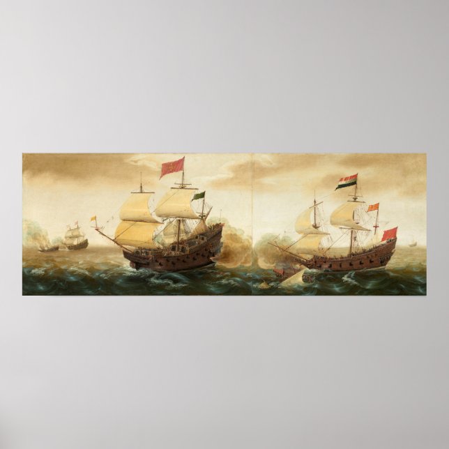 Warships - Cornelis Verbeeck Fine Art Poster (Framsidan)