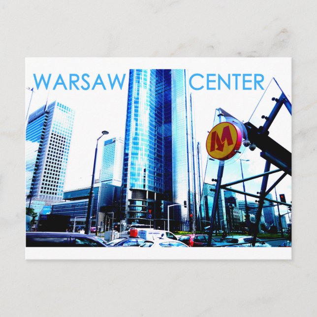 Warszawa - Center Vykort (Framsida)