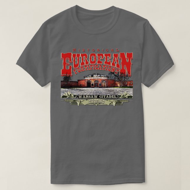 Warszawa Citadel Polen T Shirt (Design framsida)