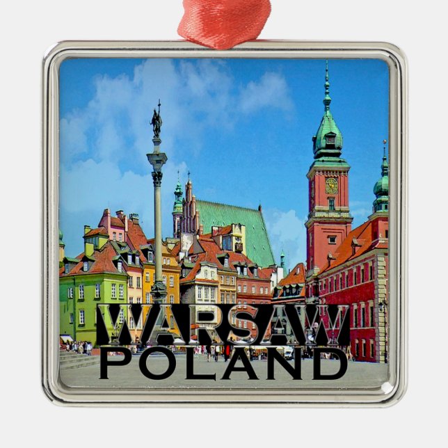 Warszawa Julgransprydnad Metall (Framsidan)
