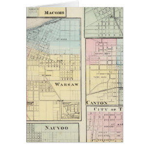 Warszawa, Macomb, Marshall, Kanton Hälsningskort