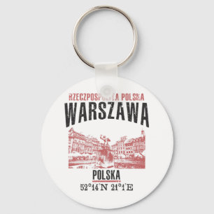 Warszawa Nyckelring