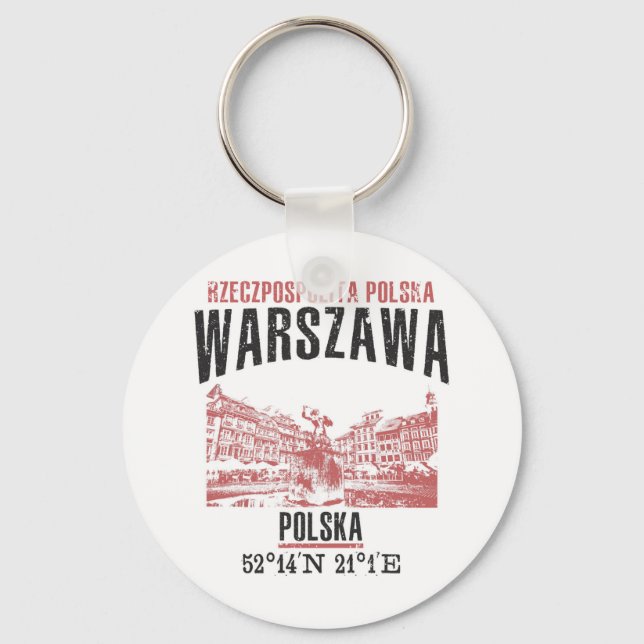 Warszawa Nyckelring (Framsida)