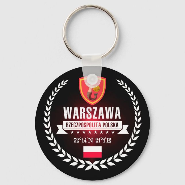 Warszawa Nyckelring (Framsida)