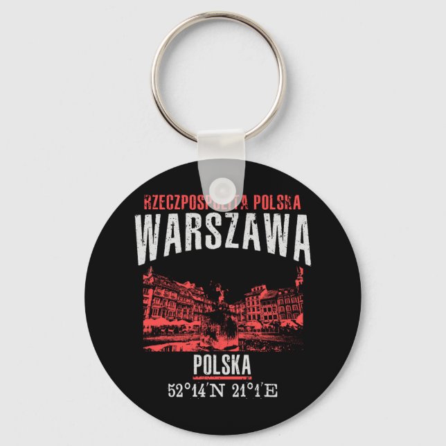 Warszawa Nyckelring (Framsida)